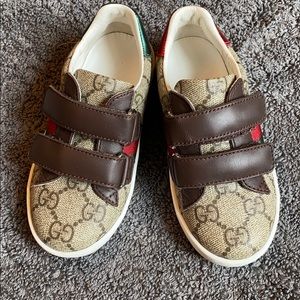 Kids Gucci Ace Velcro sneakers